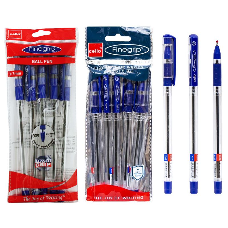 Ballpoint/oil pen CELLO "Finegrip" 0.7mm, BLUE (5/250/2500)