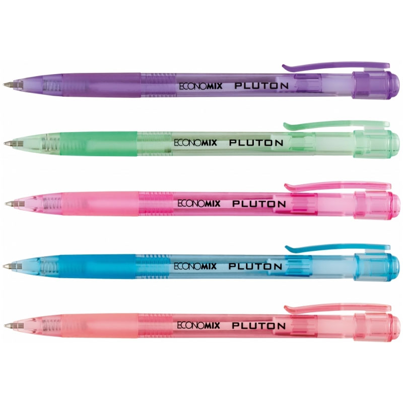 Automatic ballpoint pen "ECONOMIX" /E10101-25/ "PLUTON" blue (50/1600)