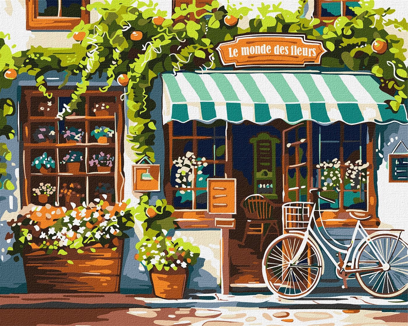 Painting by numbers "Ideyka" /KHO3650/ "World of flowers" 40x50 cm