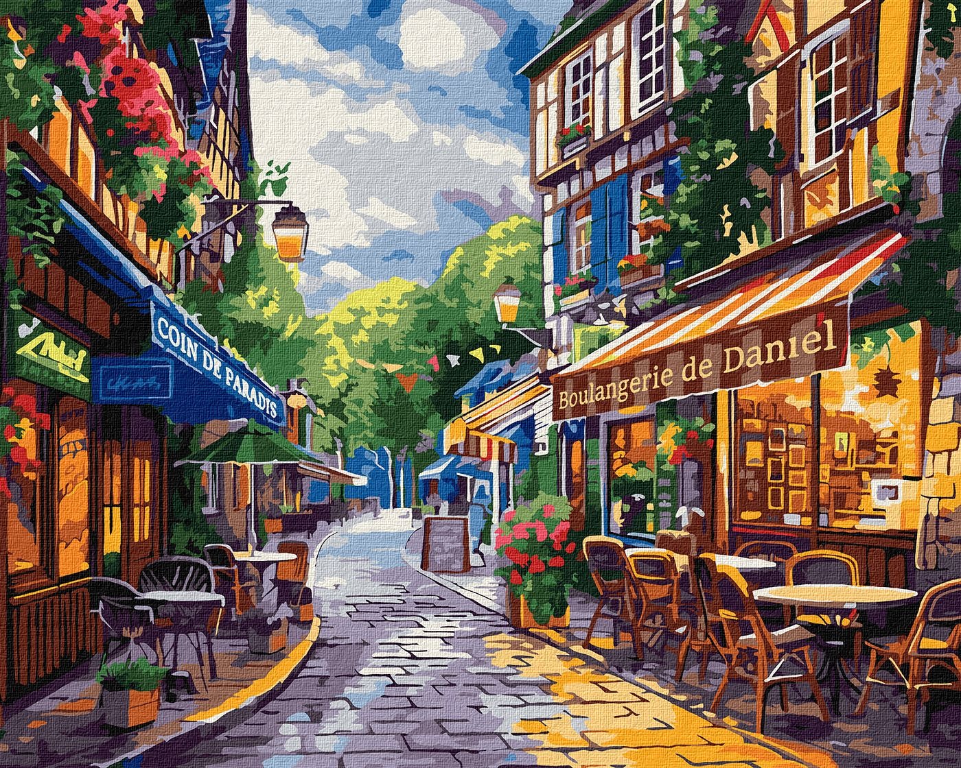 Picture by number "Ideyka" /KHO3651/ "A street in France" 40x50 cm