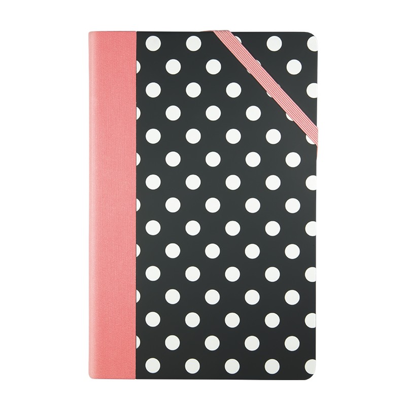 Notebook "MILAN"/57053DT/, 20.5*13.4*1.6cm, 208 sheets, ##, plastic cover, "dots" (1/5)