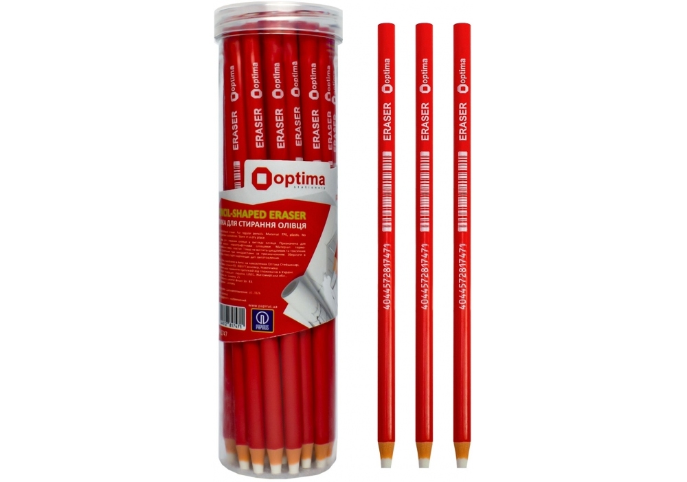 Гумка-олівець "OPTIMA" /O81747/ ERASER (24)