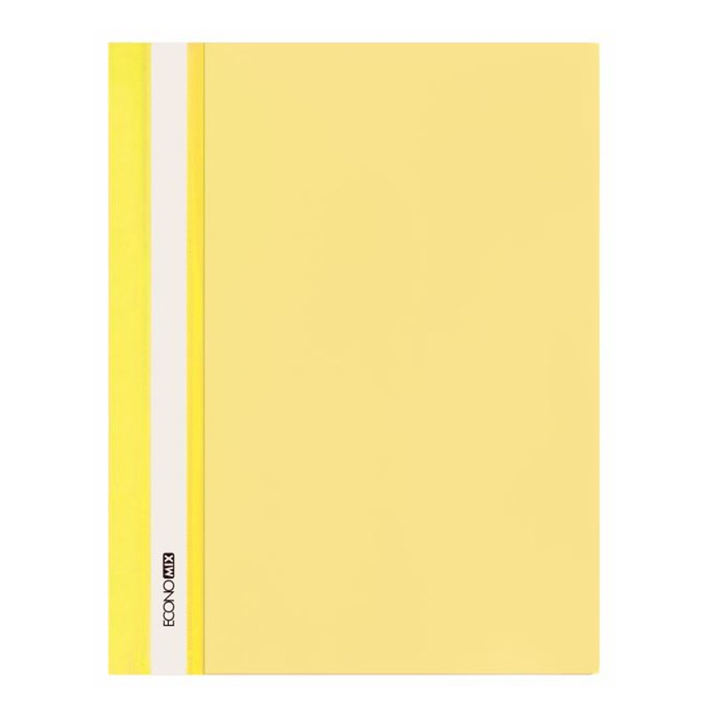 Speed ​​stapler pl. B/PERF. "Economix" gloss /E31511-05/ A4 yellow, 120/160 μm (10)