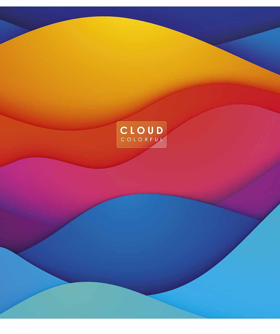 Student's notebook "Genius" 48 sheets == /3161L/ "Cloud colorful" UV varnish (nate) (10/100)