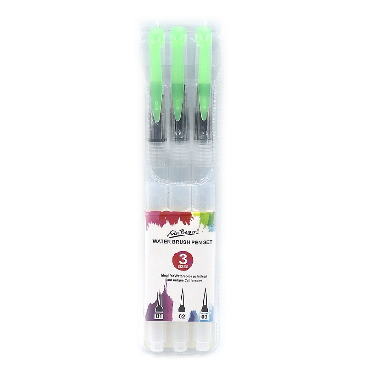 Set of brushes "JO" /DSCN0353/ with tank S/M/L 3 pcs/pack (1/24)