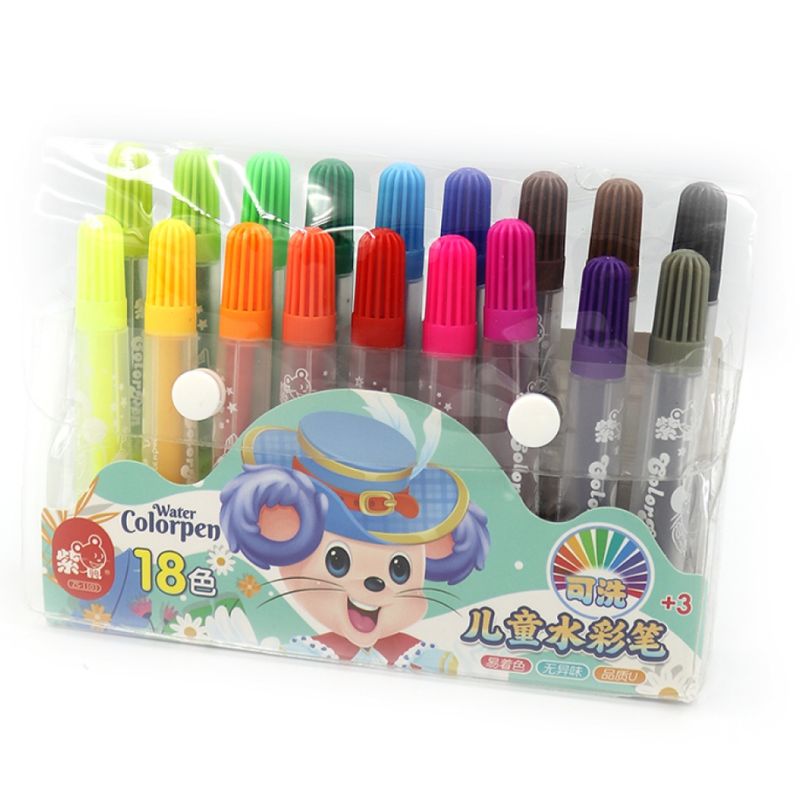 Markers "JO" /1103-18/ "Mouse" 18 col. PVC bag (1/24)