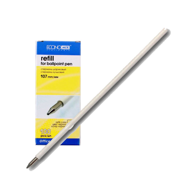 Ball rod short with lugs "ECONOMIX" /E10605/ 107 mm (100 pcs in a pack) black (1/45)