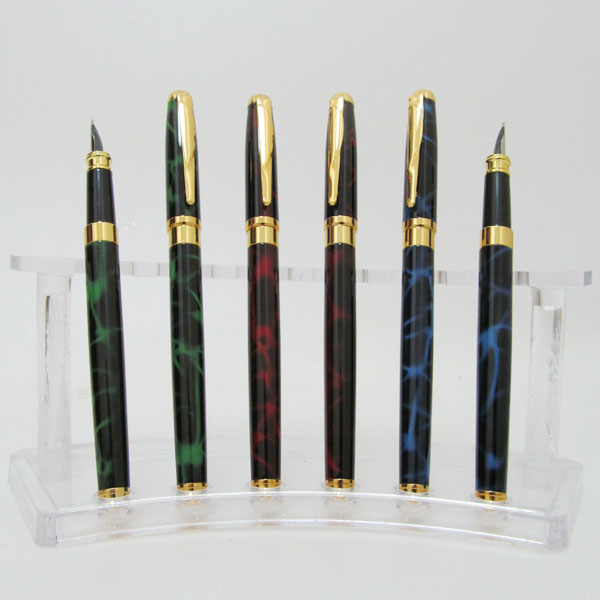 Fountain pen "Baixin" /FP801MG/ marble, mix (12)