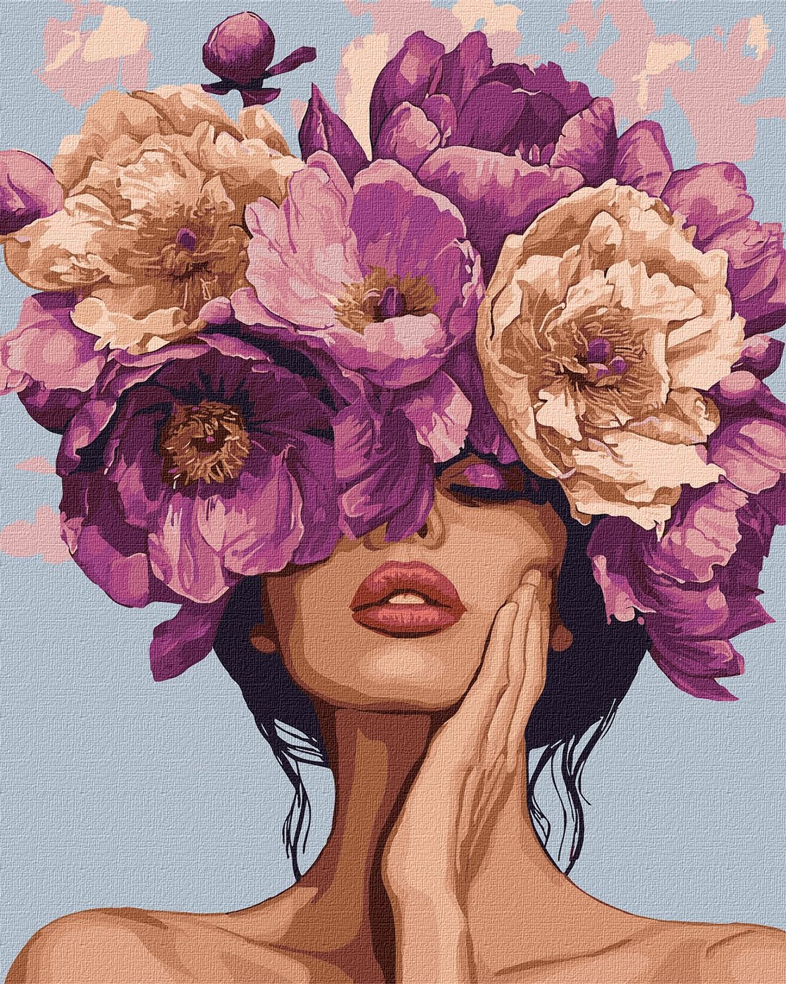 Painting by numbers "Ideyka" /KHO8416/ "Flower melody" 40x50 cm
