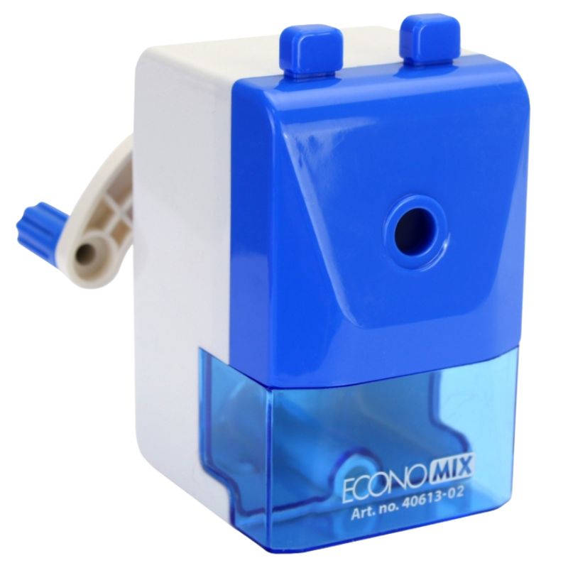 Sharpener "ECONOMIX" /E40613-02/ mechanical with automatic feed, blue (1/24/48)