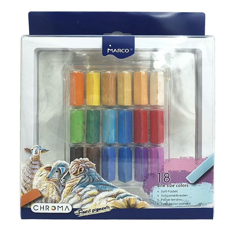 Pastel dry "Marco" Chroma" /1060-18FB/ 18 col. (1/8/24)