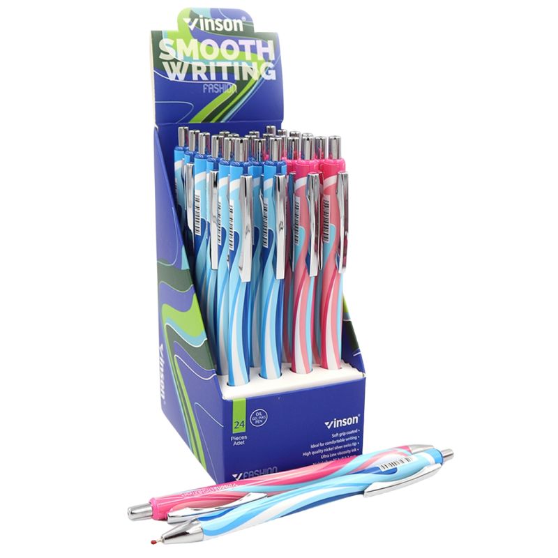 Oil automatic pen "Vinson" /K35/ "Fashion" 0.7mm, blue (24/720)