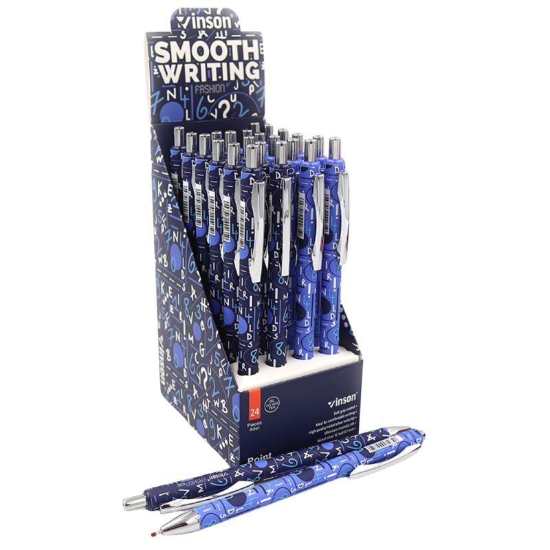 Oil automatic pen "Vinson" /K36/ "Point" 0.7mm, blue (24/2160)