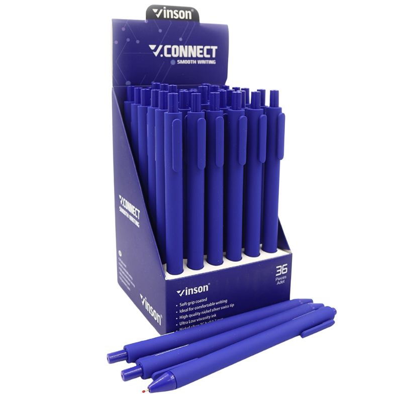 Oil automatic pen "Vinson" /S1/ "Connect" 0.7mm, blue (36/1440)
