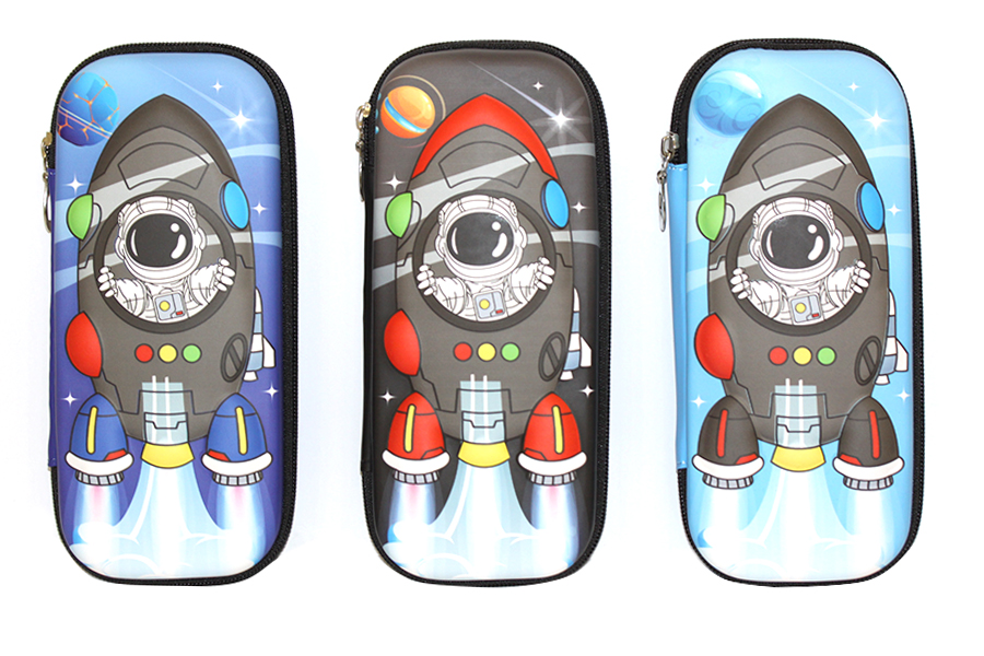 Pencil case "WB" /6492/ "Rocket", EVA, 1 pc. - 1 lapel, mix3 (1/42)