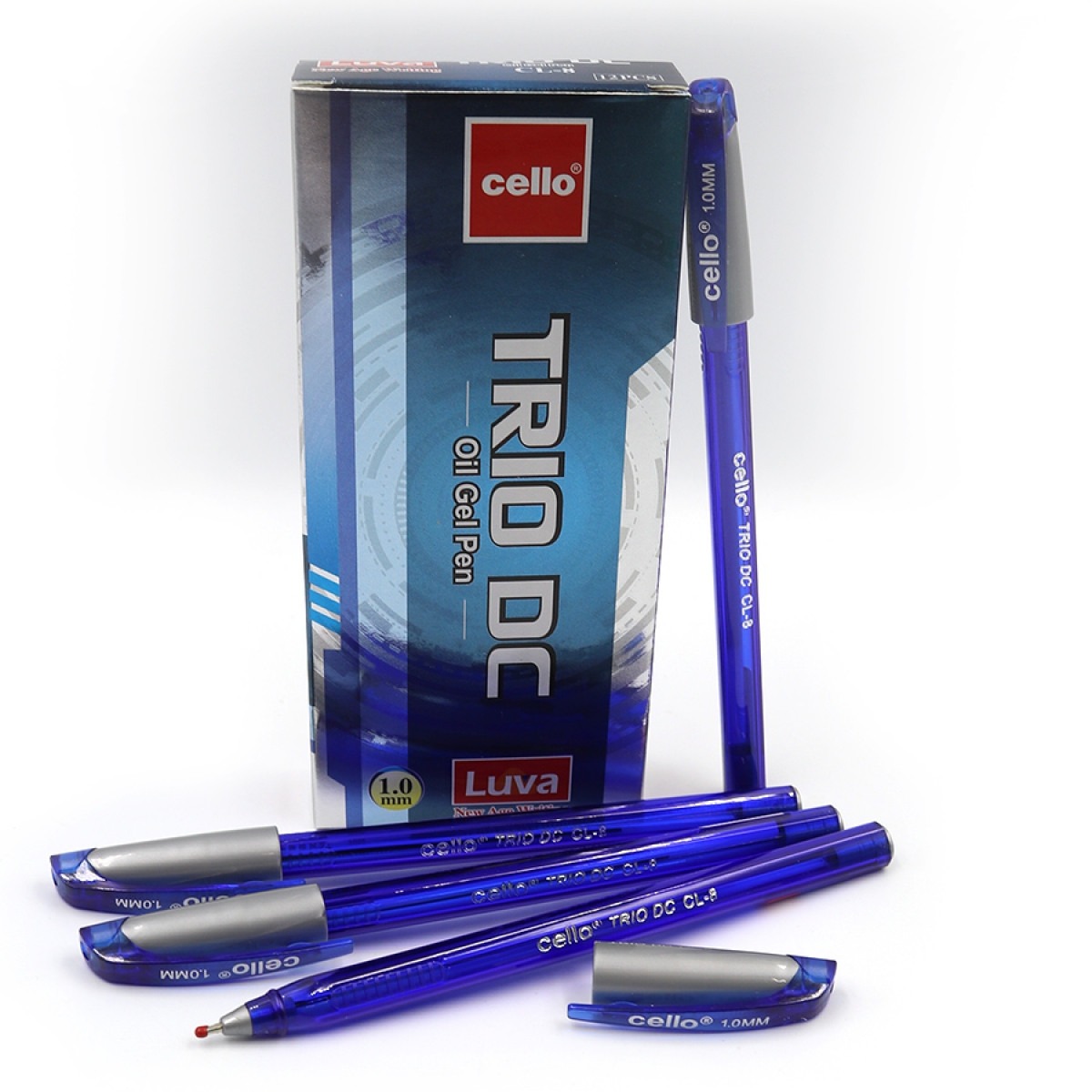 Ballpoint/oil pen CELLO "Trio DC" /CL-8-12/ blue (12/1200)