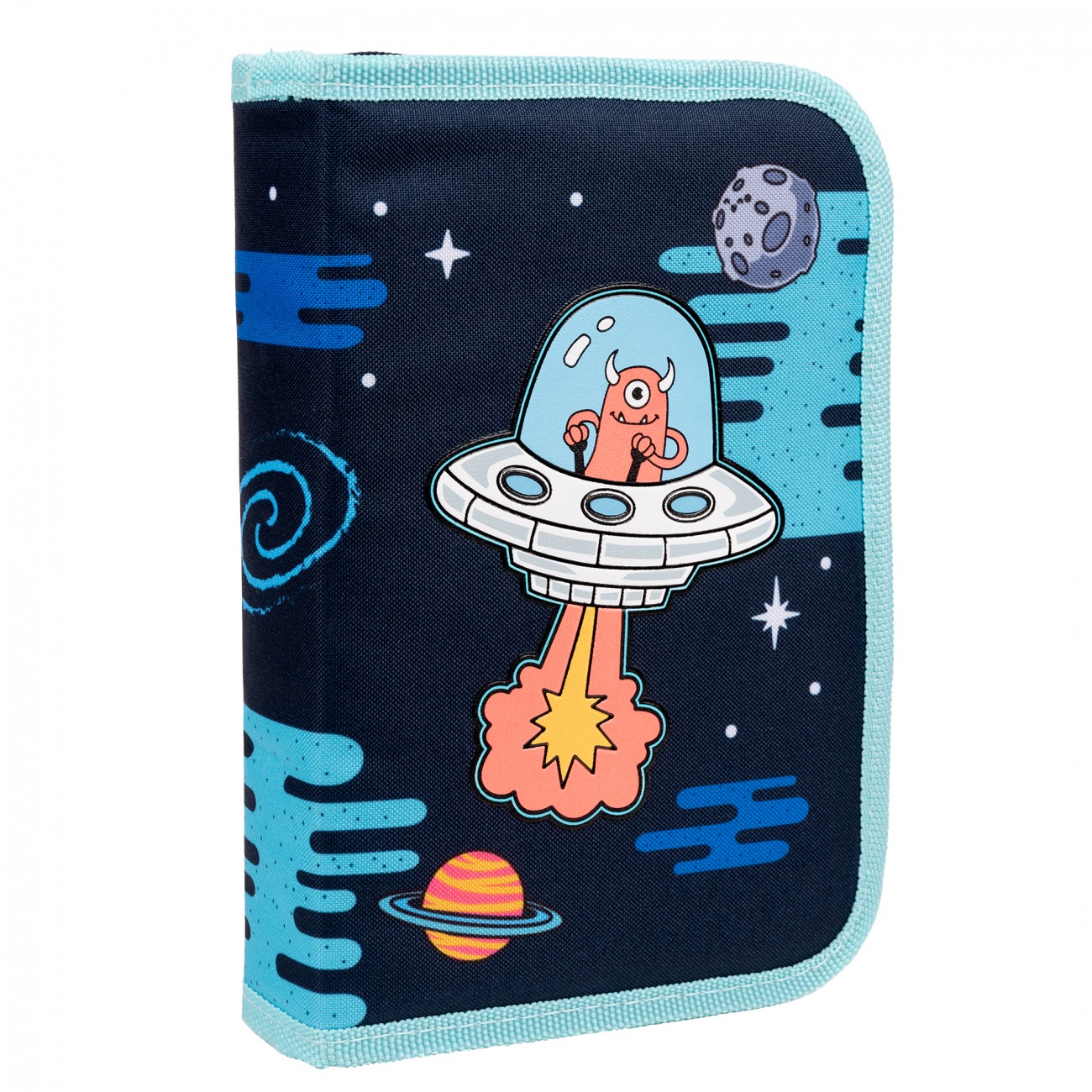 Hard pencil case "1B" /533457/ 1 compartment. 2 branches HP-04 Out Of Space (1/48)
