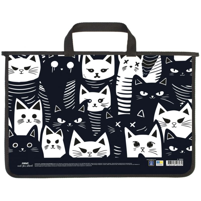 Briefcase plastic A4 "MAXI" /MX30054/ with zipper (1/30)