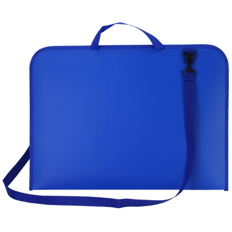 Briefcase plastic A3 "MAXI" /MX30005/ with zipper, blue (1/20)