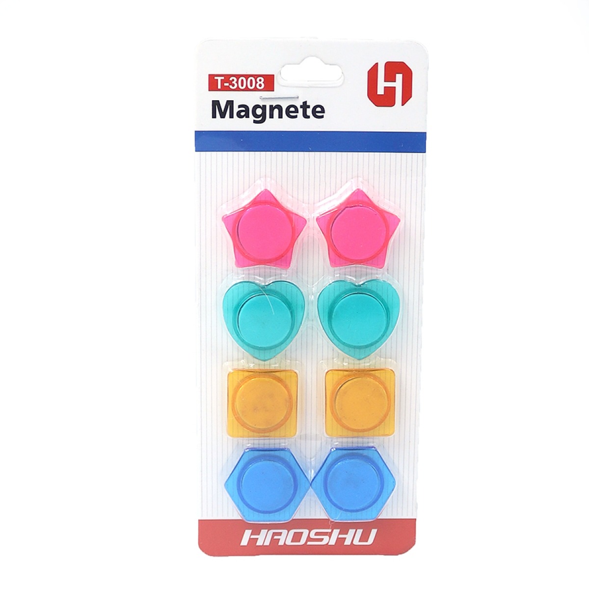 Magnets "JO" /DSCN0782/ "Figures" 3 cm, 8 pcs., blister (1/400)