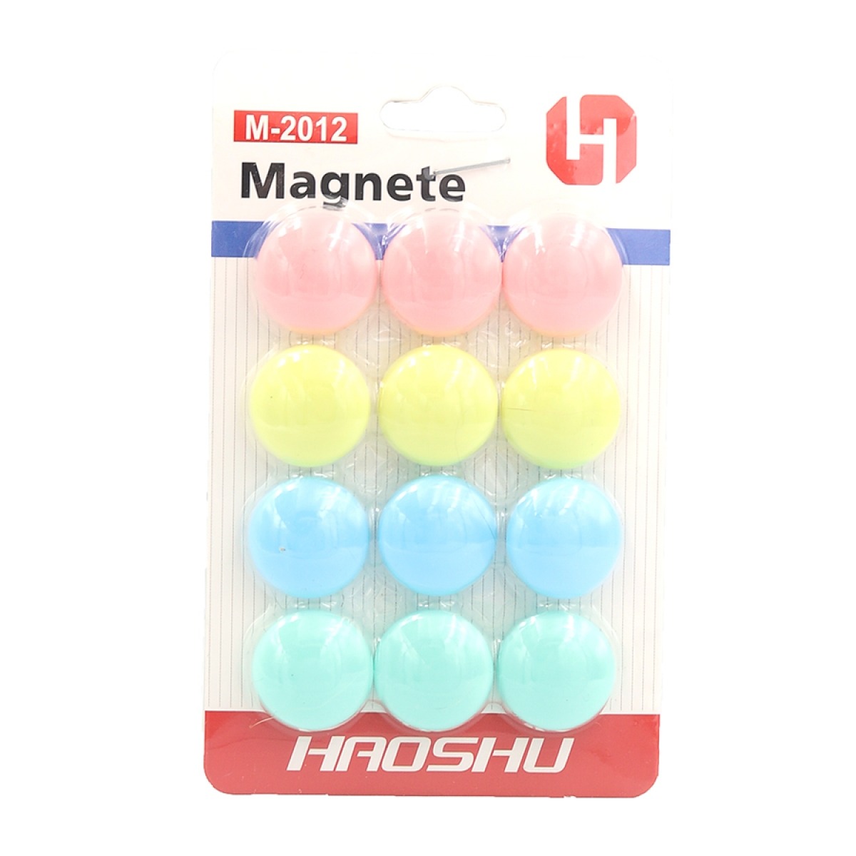 Magnets "JO" /DSCN0790/ "Simple" 2 cm, 12 pcs., blister (1/800)