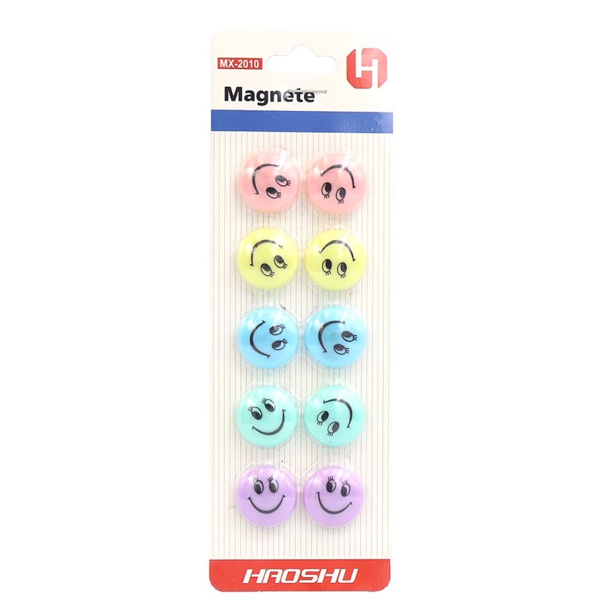 Magnets "JO" /DSCN0791/ "Smile" 2 cm, 10 pcs., blister (1/600)
