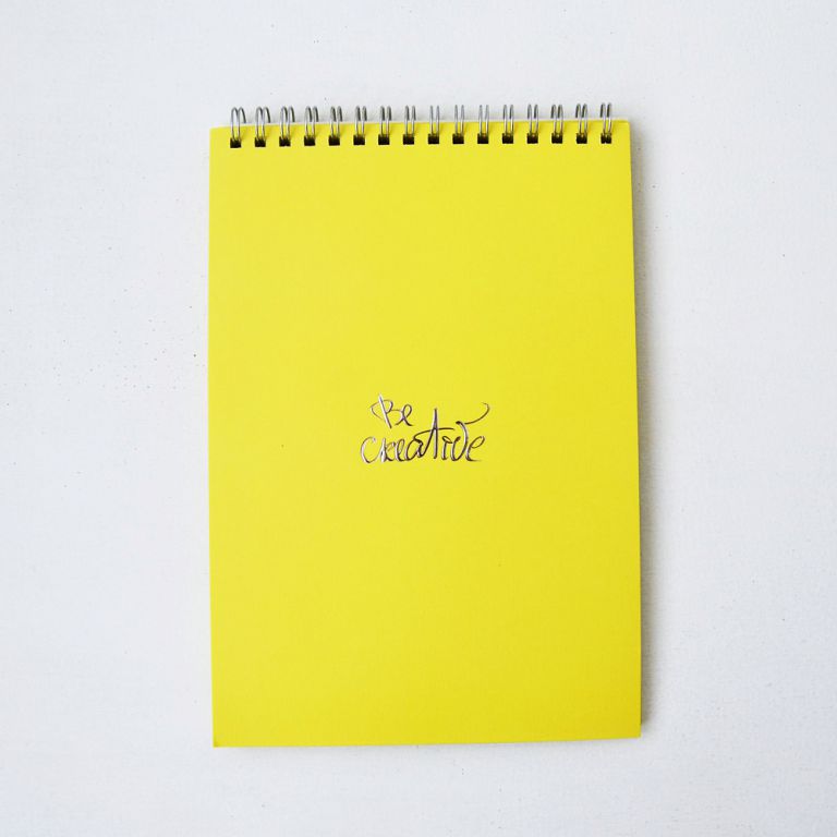 Блокнот A6/64 "4PROFI" /903504/ ## "Title office" yellow, зверху спіраль, кол.вн.блок, мат/лам, тиснення 70г.