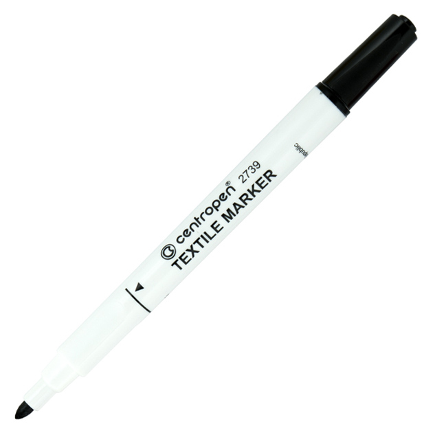 Textile marker "Centropen" /2739/01/ black (10)