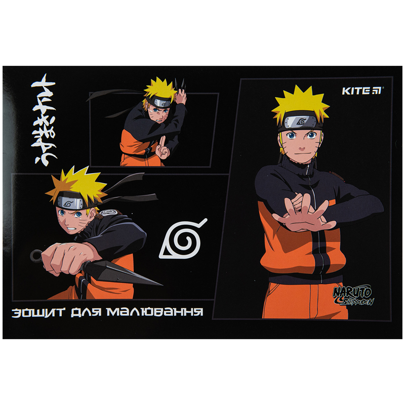 Drawing album A4/24 sheets. "Kite" /NR23-242/ bracket, UV varnish, Naruto (12/96)