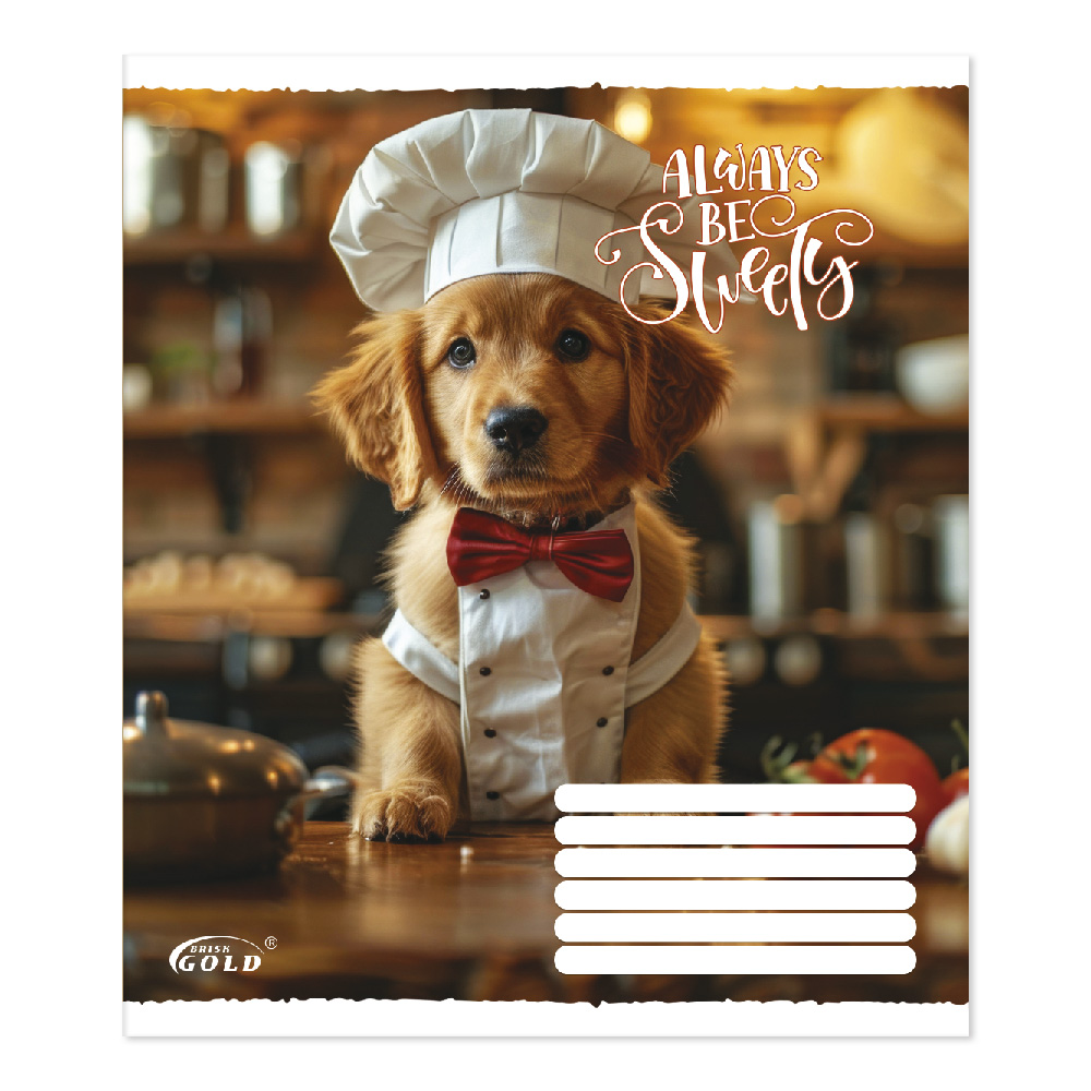 Student's notebook "Gold Brisk" 18 sheets == /TV-48/ #3520 Be always cute, 60g/m2, UV varnish (25/500)