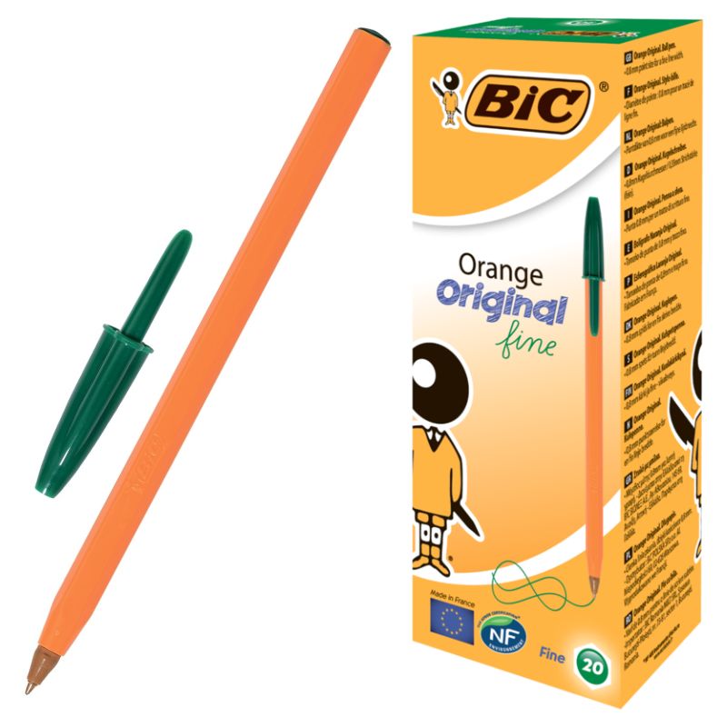 Ручка кулькова "BIC" Orange /1199110113/ зелена  (20/100/1000)