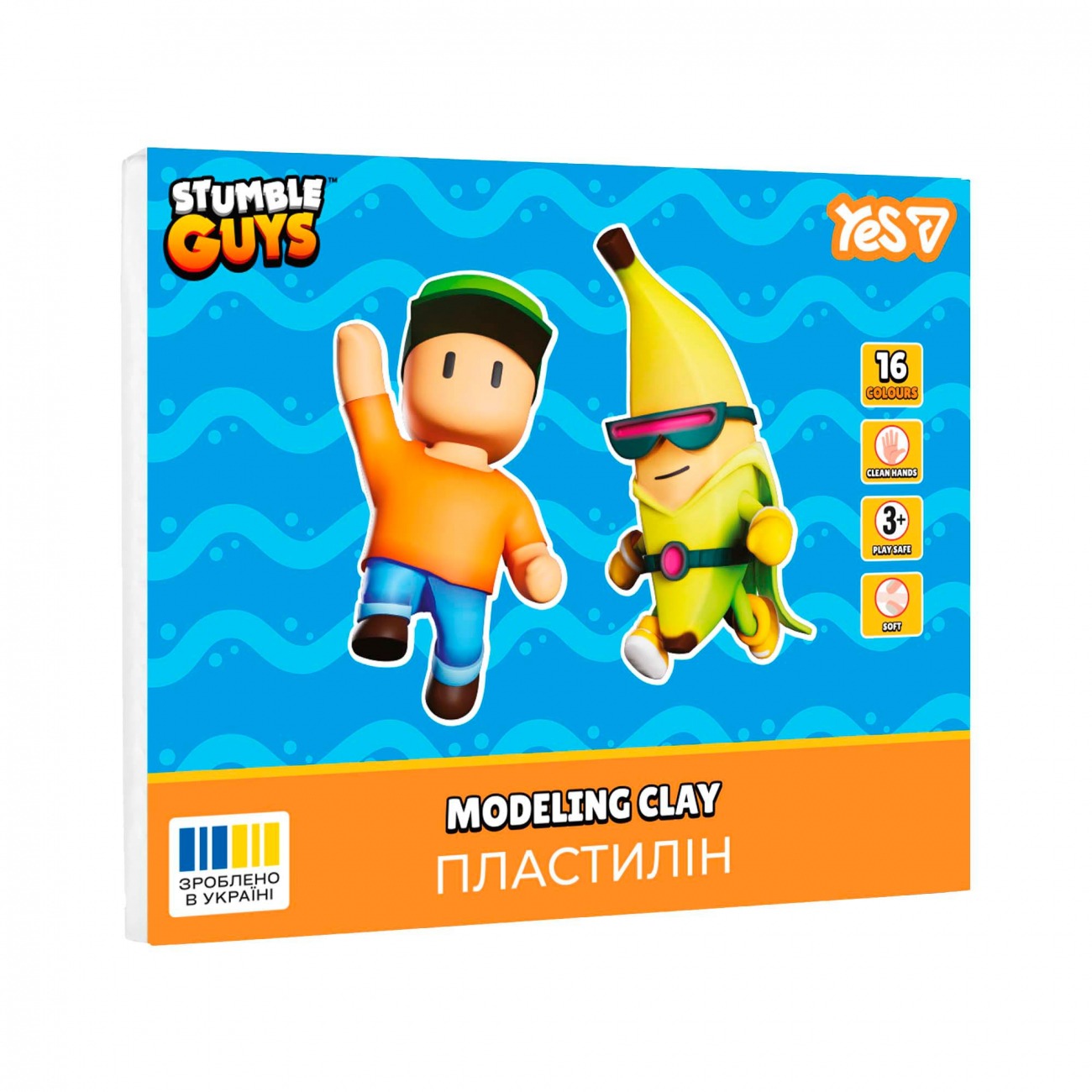 Пластилін 16 кол. 320г "YES" /540724/ Stumble Guys (1/14)
