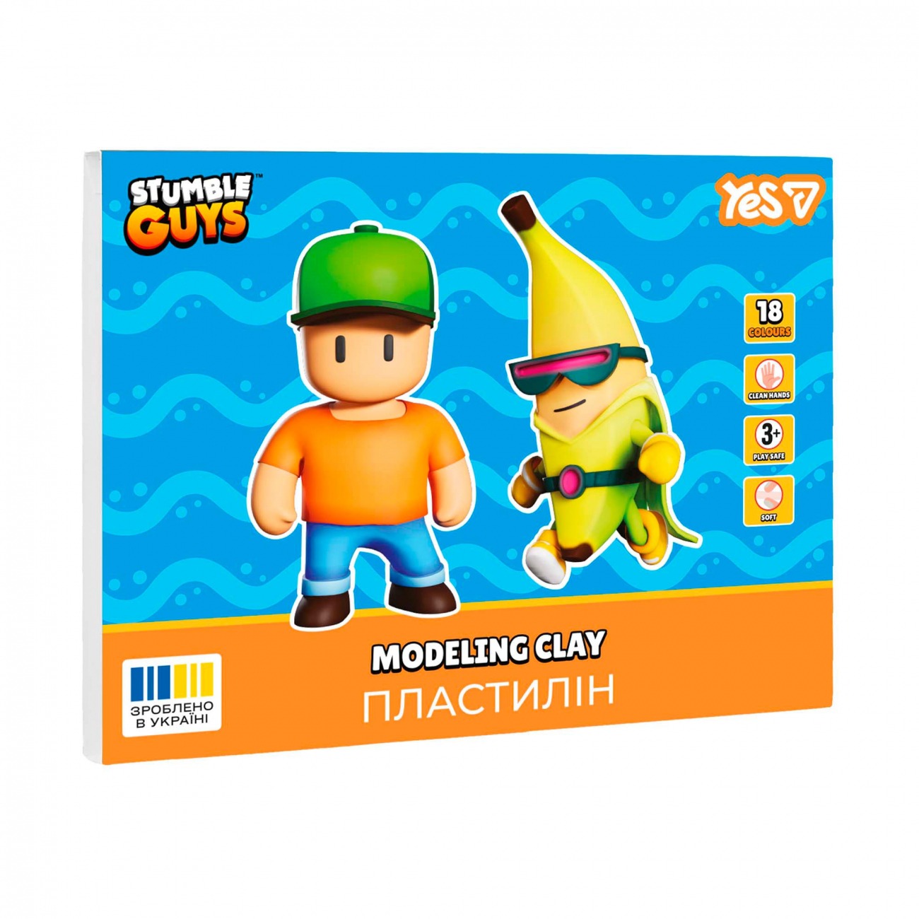 Пластилін 18 кол. 360г "Yes" /540710/ Stumble Guys (1/14)