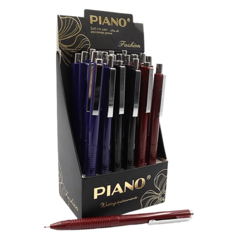 Pen oil machine "PIANO" /PS-003/ "Featly" blue, mix (24/1152)