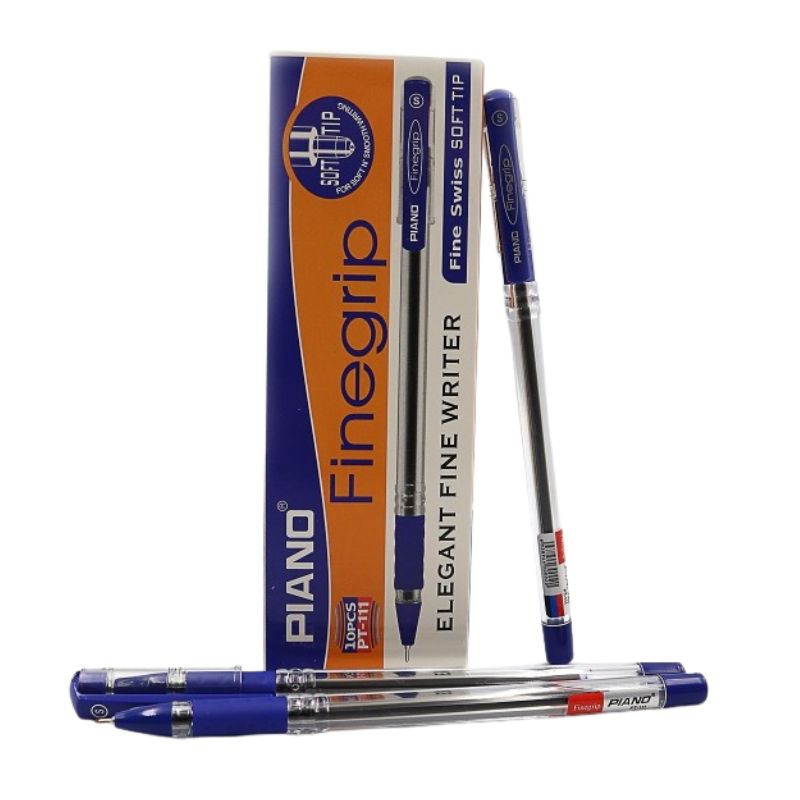 Ballpoint/oil pen "PIANO" /PT-111-10/ "Finegrip" blue, grip (10/50)