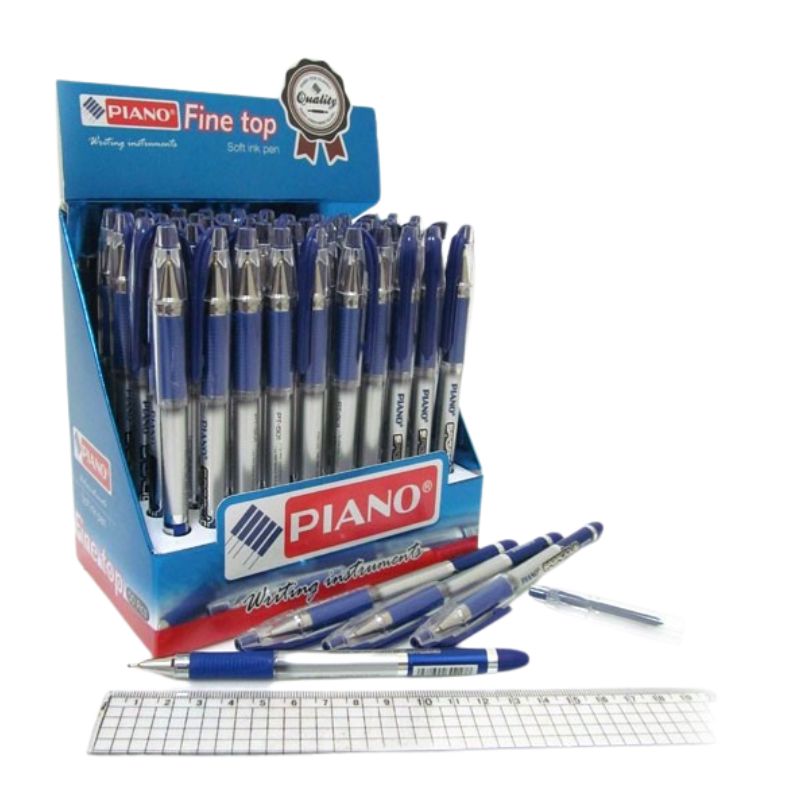 Oil ballpoint pen "PIANO" /RT-501/ "SAGACIOUS" blue, grip (50/2400)