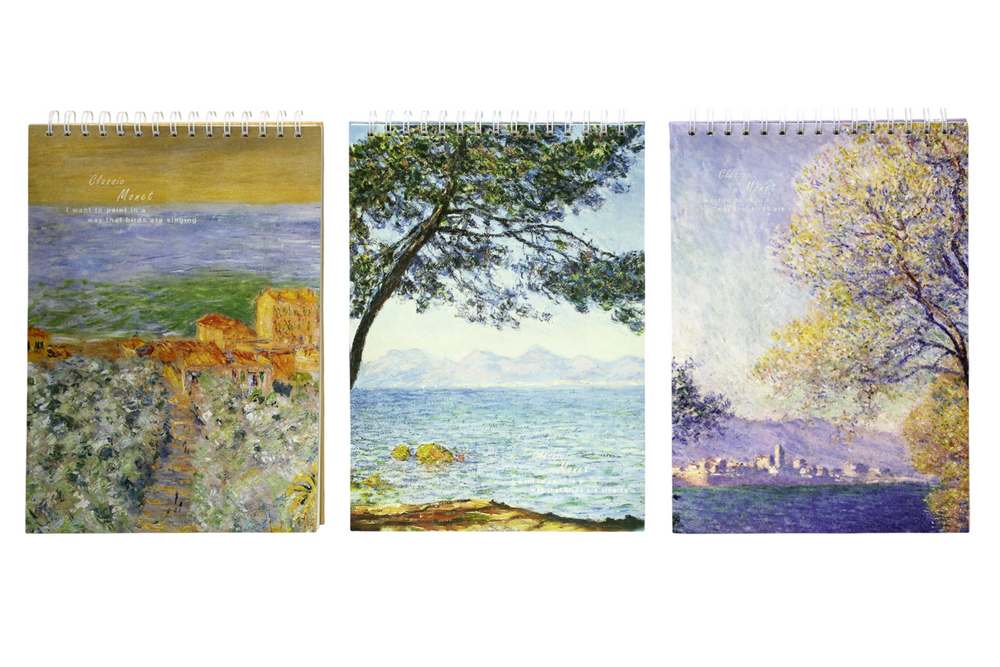 Sketchbook A4/46 sheets. "WB" /SXA446-2102/ on a spiral from above, paper 100g. Claude Monet (1/18)