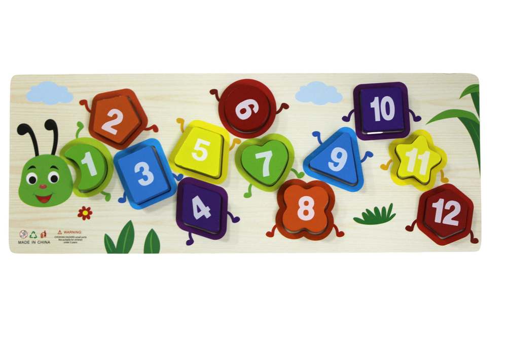 Educational game "WB" /9355/ sorter 10*22.5 cm Numbers and colors (1/150)