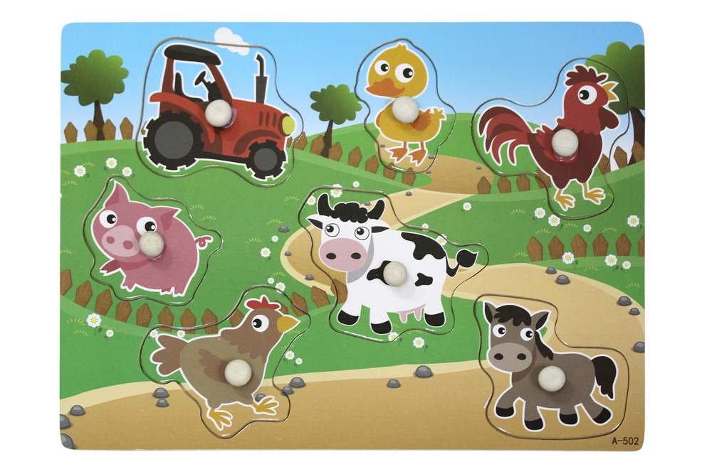 Educational game "WB" /9358/ sorter 30*22.5cm Farm animals (1/120)
