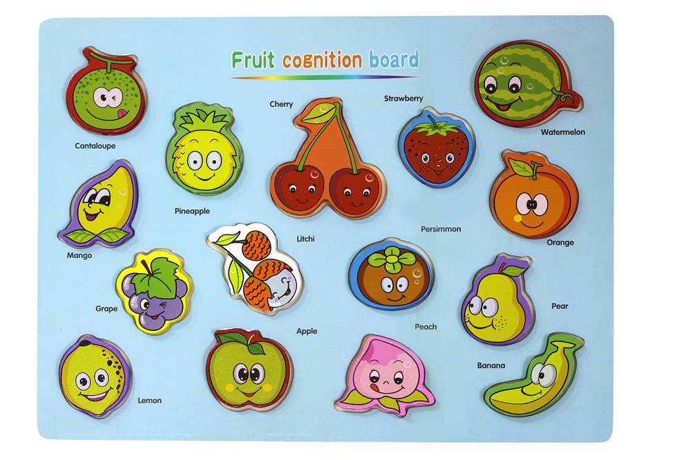 Educational game "WB" /9349/ sorter 30*22.5 cm Fruits and vegetables (English language) (1/120)