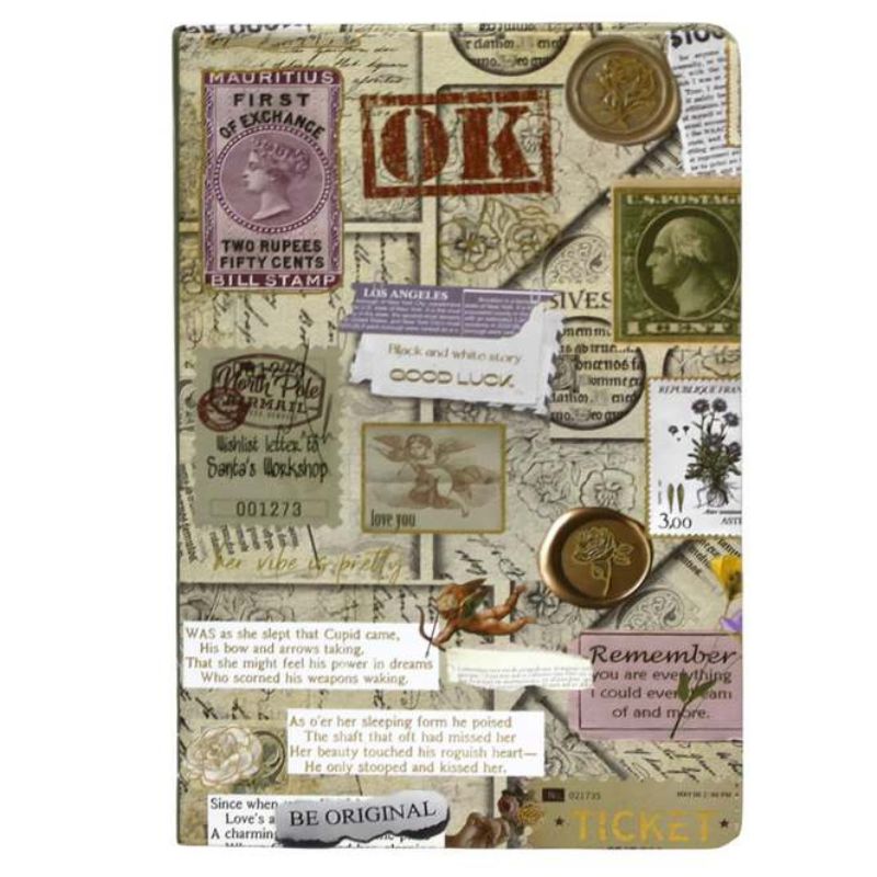 Notebook A5/100 sheets. "WB" /SH-S5103/ Collage (1/30/120)