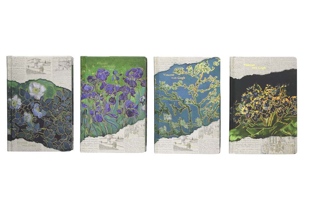 Notebook A5/128 sheets. "WB" /JZA5128-2352/ color. sheets, tv. incl. foil, Van Gogh Impressionism (1/20/80)