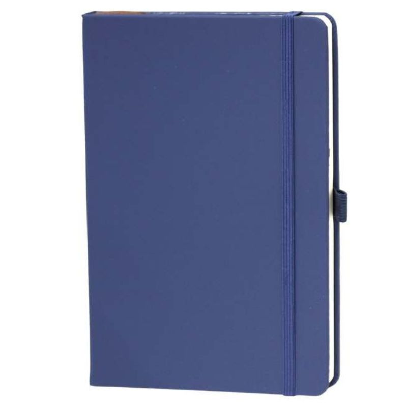 Notebook A5/96 sheets. "WB" /25K-1-2/ #, on rubber band, tv. incl. Blue (1/0/120)