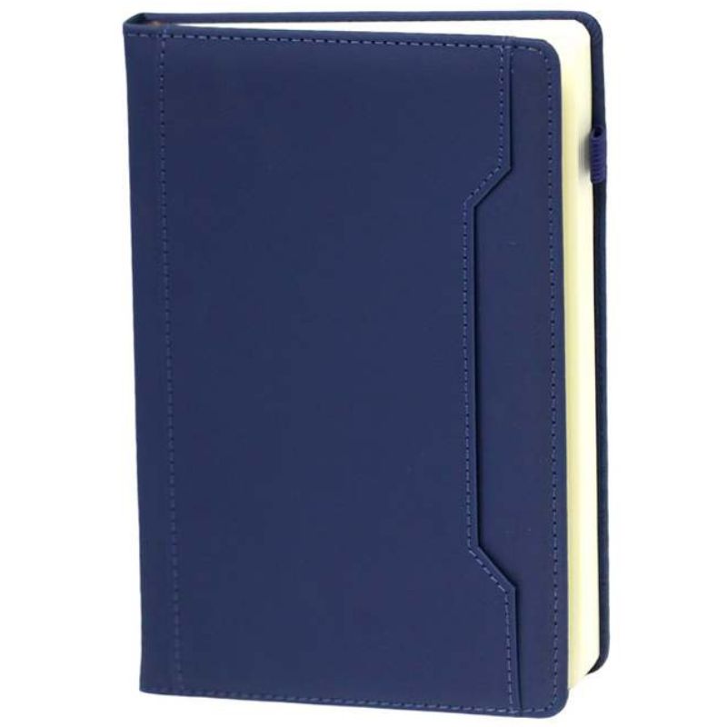 Notebook A5/96 sheets. "WB" /25-181-1/ #, tv. cover, with pocket Blue (1/0/100)