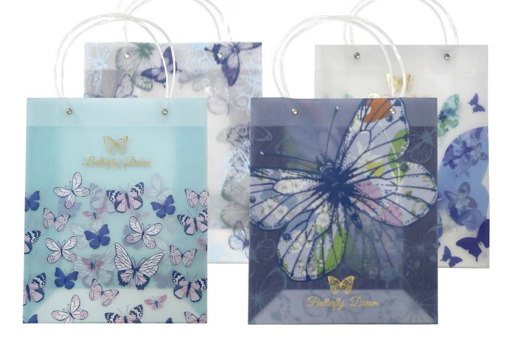 Gift package 26.8*32*9.8cm "WB" /SH0002-0001/ with foil mix Butterflies (12)