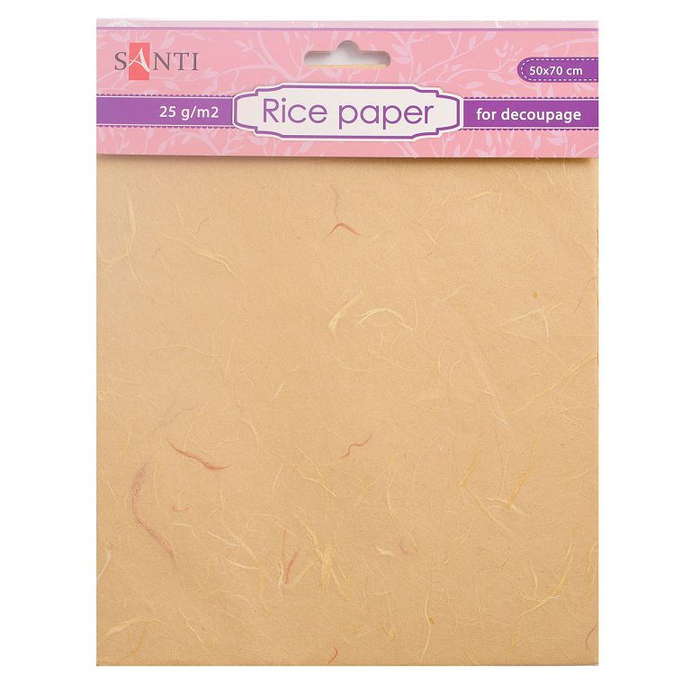 Rice paper for gift wrapping "Santi" /952711/ yellow, 50*70 cm (1/300)