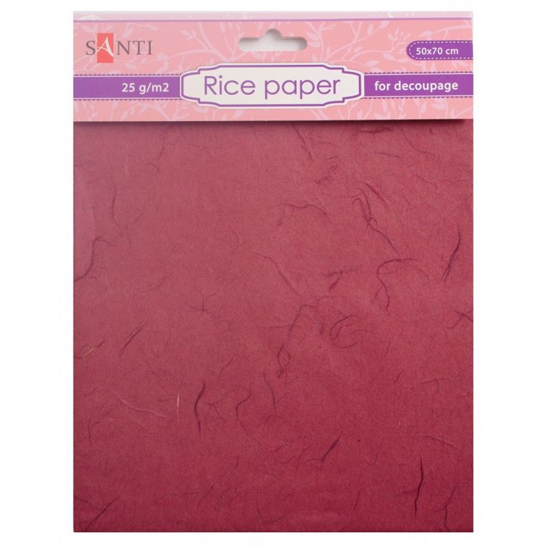 Rice paper for gift wrapping "Santi" /952720/ brown, 50*70 cm (1/300)