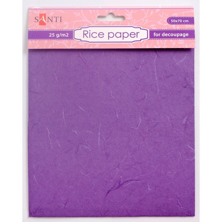 Rice paper for wrapping gifts "Santi" /952719/ purple, 50*70 cm (1/300)