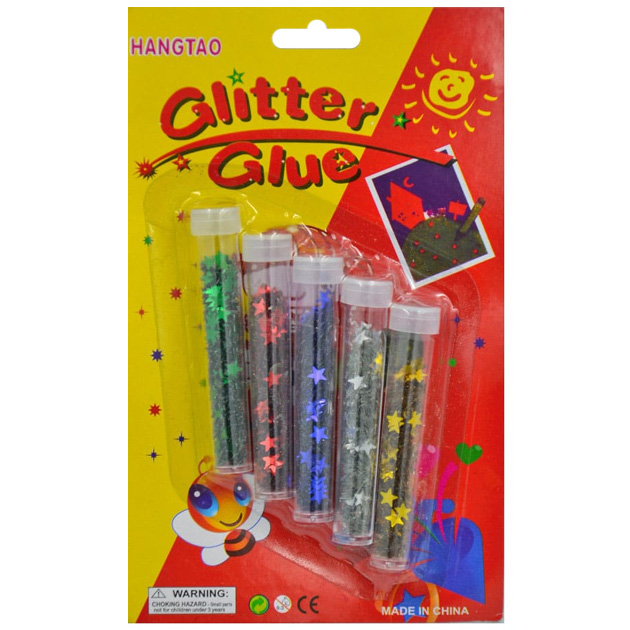 Glitter for creativity /987-5/ "Stars" 5 pcs/pack. in the tube (1/60)