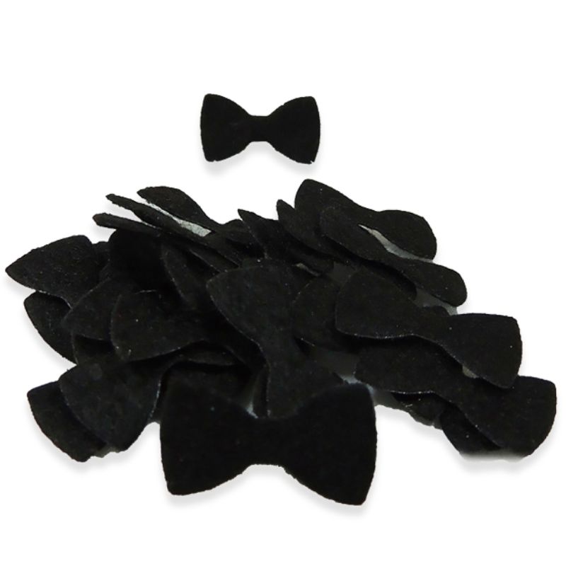 Blank "Diamond handles" /120424/ "Bow" 2.5 cm, 500 pcs/pack, black